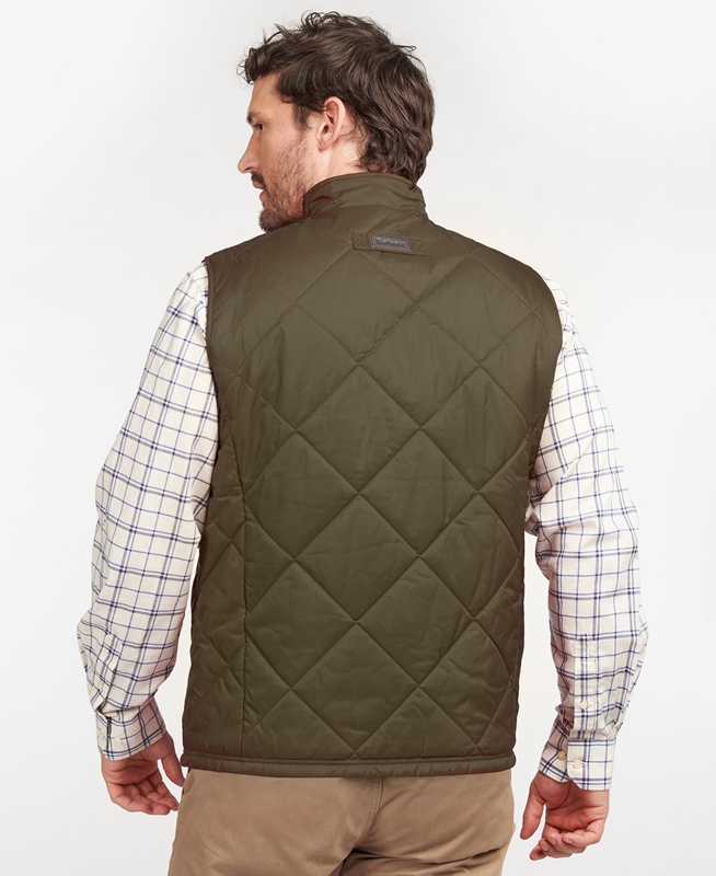 Men's Barbour Finn Vest Green | BOKTVA-182