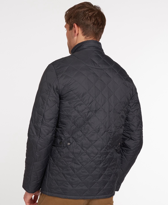 Men's Barbour Flyweight Chelsea Quilted Jackets Navy | OBWGFK-239