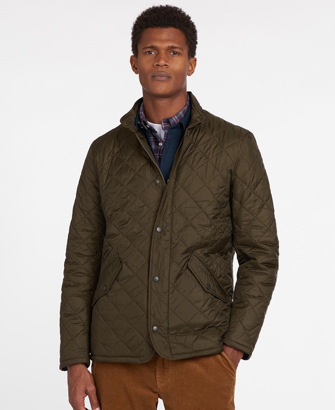 Men\'s Barbour Flyweight Chelsea Quilted Jackets Olive | ZJDFAG-543