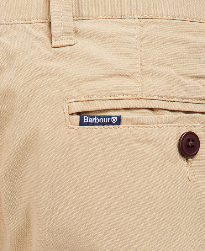 Men's Barbour Glendale Chino Pants Beige | IGMBCR-954