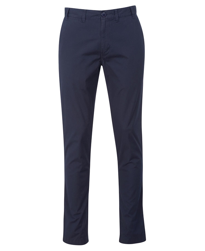 Men's Barbour Glendale Chino Pants Navy | MNIRWZ-734