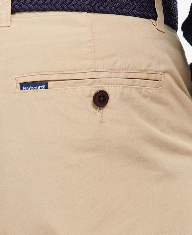 Men's Barbour Glendale Short Pants Beige | ACJXNB-924