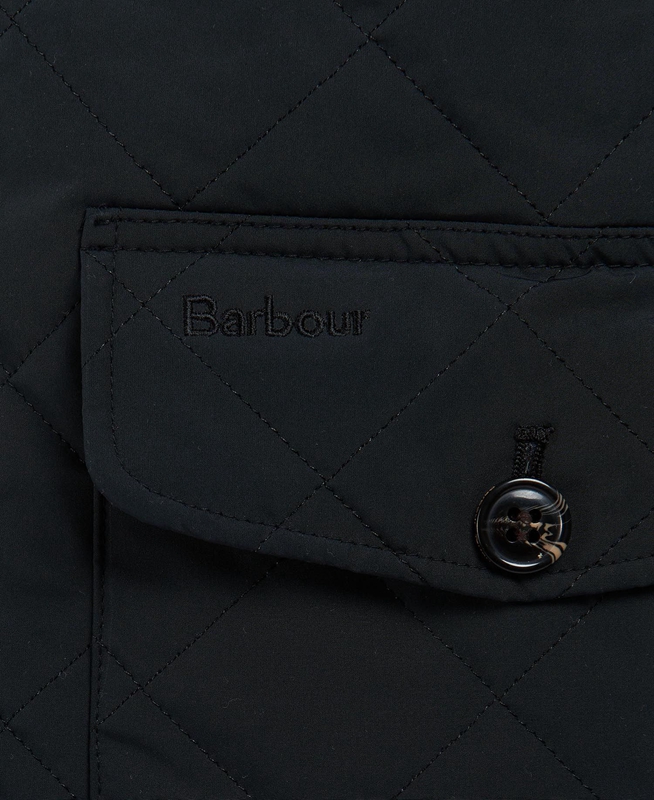 Men's Barbour Hitchen Quilted Jackets Black | JHOPNA-710