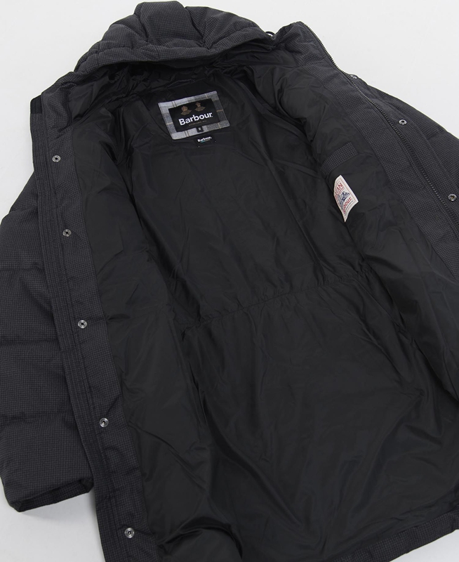 Men's Barbour Hoxley Baffle Quilted Jackets Black | FJUQAZ-485