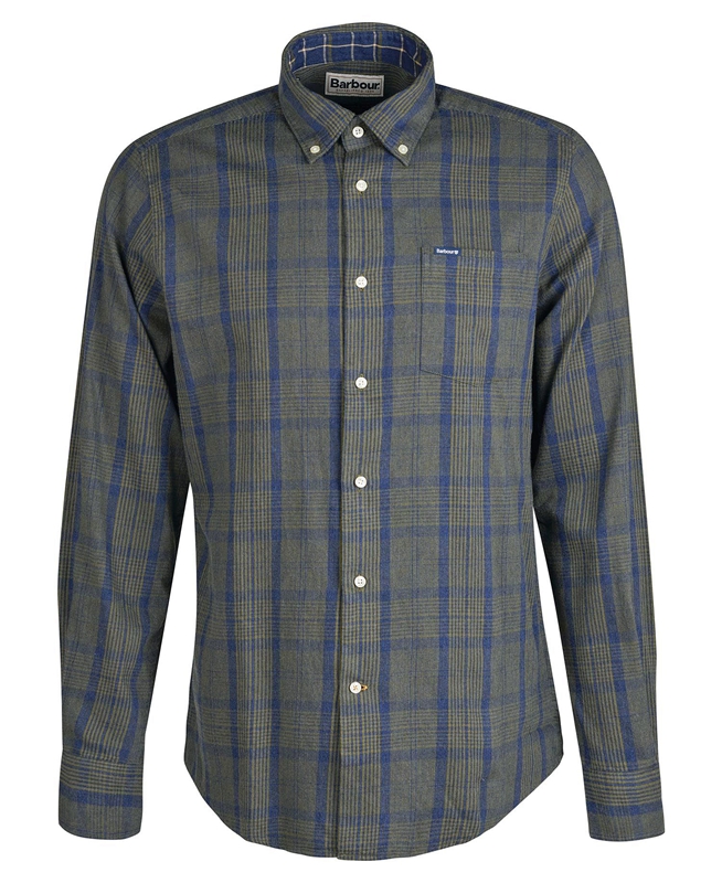 Men's Barbour Inverbeg Tailored Shirts Grey | JBVZTY-291