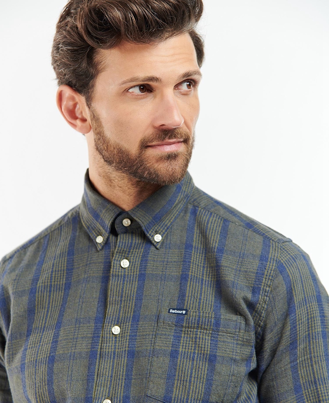 Men's Barbour Inverbeg Tailored Shirts Grey | JBVZTY-291