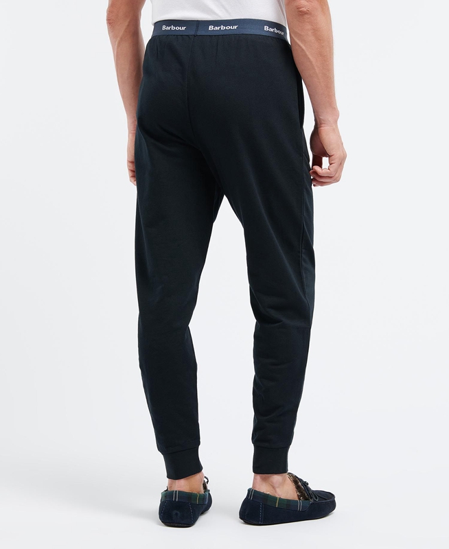 Men's Barbour Jake Lounge Joggers Pants Black | TXYLOM-196