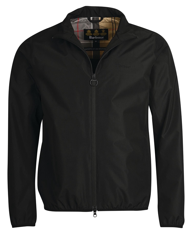 Men's Barbour Korbel Waterproof Jackets Black | EPUONV-864