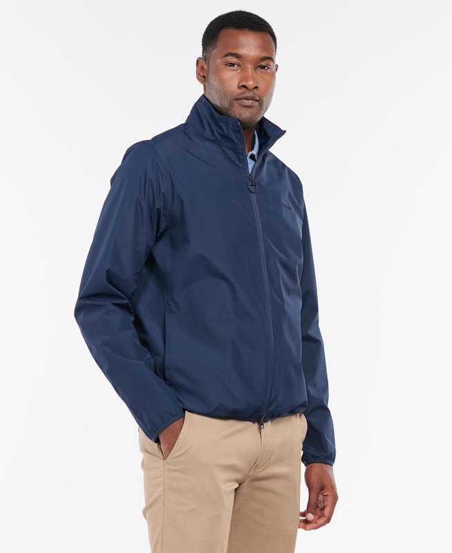 Men\'s Barbour Korbel Waterproof Jackets Navy | GLXYZT-617