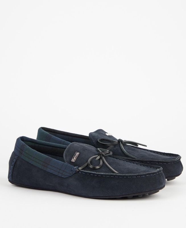 Men's Barbour Kurila Slippers Navy | UHZSQG-312