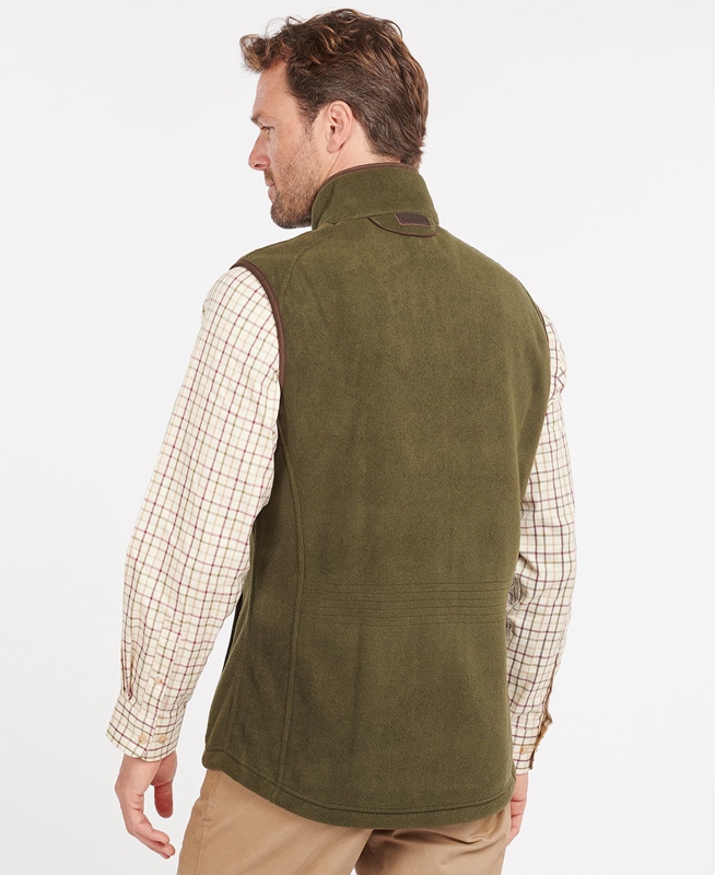 Men's Barbour Langdale Vest Green | NLXPWM-891