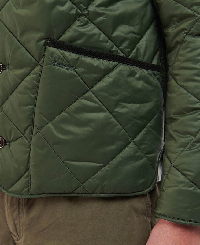 Men's Barbour Liddesdale Cardigan Quilted Jackets Olive | PXDFMW-562