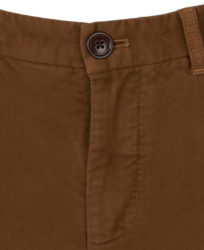 Men's Barbour Neuston Moleskin Trousers Pants Beige | KSWNJM-249