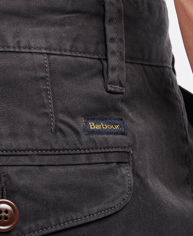 Men's Barbour Neuston Twill Pants Navy | GNDKSM-647