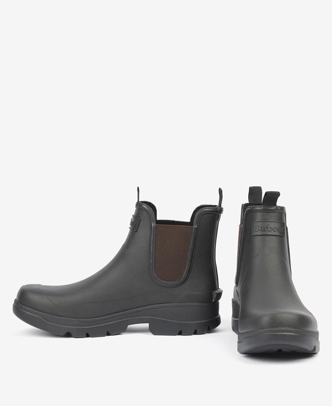 Men's Barbour Nimbus Boots Black | LHWOUI-482