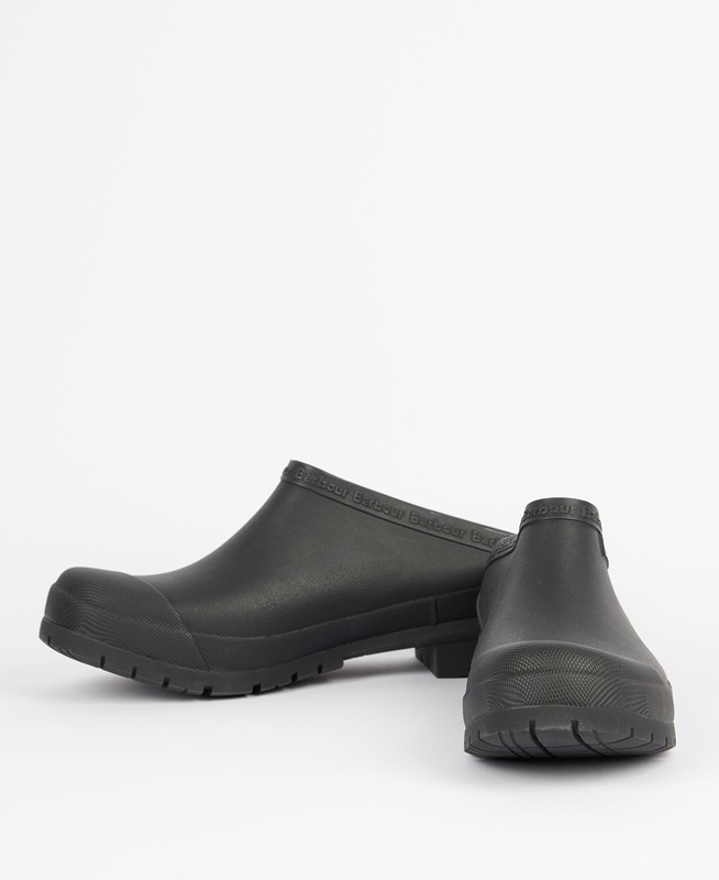 Men's Barbour Quinn Clogs Black | MSVFCG-476