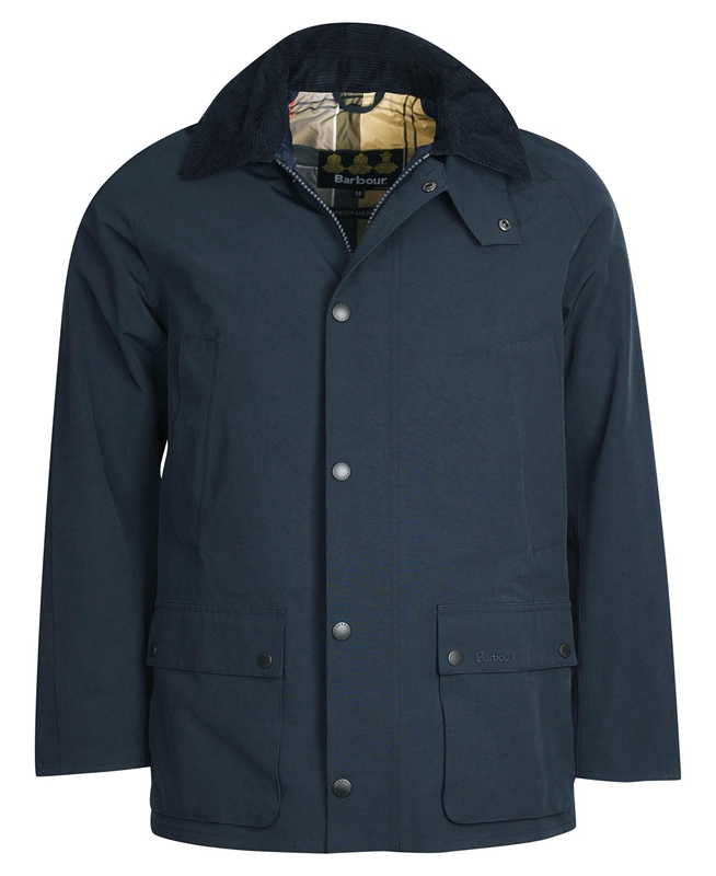 Men's Barbour Rokig Waterproof Jackets Navy | AGIQEZ-136