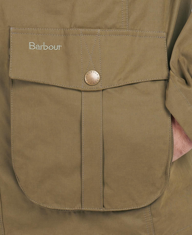 Men's Barbour Sanderling Casual Jackets Olive | CLDETO-567