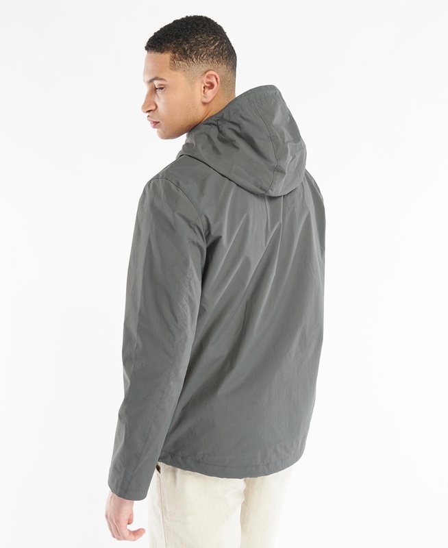 Men's Barbour Selby Showerproof Casual Jackets Grey | QZNVHR-901