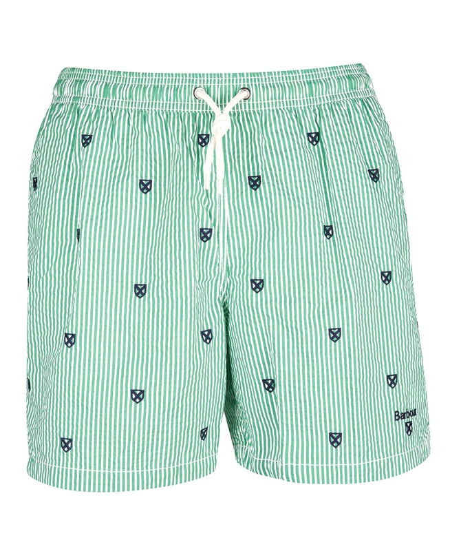 Men's Barbour Shield Swim Pants Green | FARHEK-689