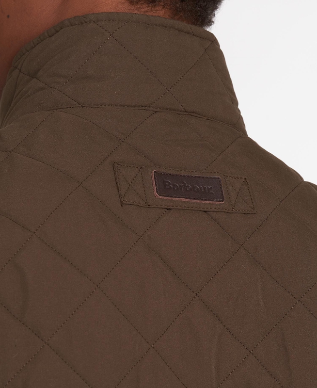 Men's Barbour Shoveler Quilted Jackets Green | PYOVHZ-130