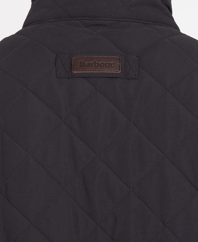 Men's Barbour Shoveler Quilted Jackets Navy | KLCBGJ-530