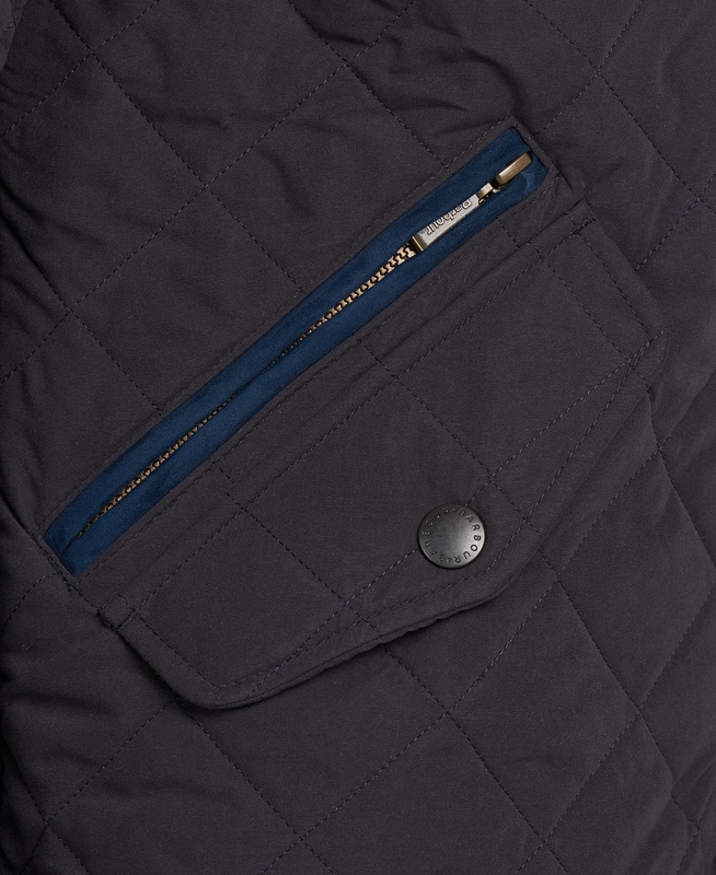 Men's Barbour Shoveler Quilted Jackets Navy | KLCBGJ-530