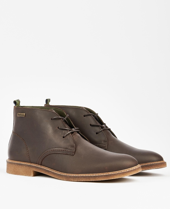 Men's Barbour Sonoran Boots Brown | HRVQYW-324