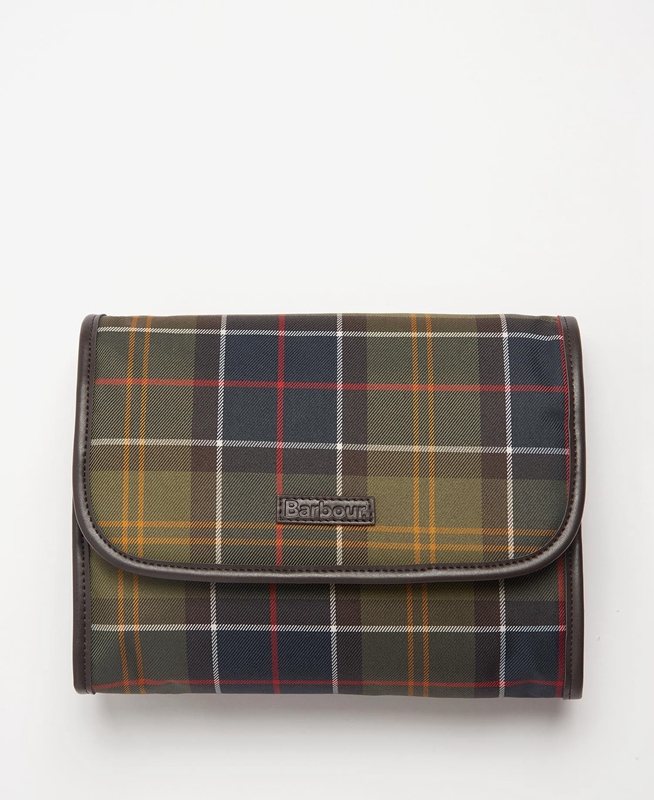 Men's Barbour Tartan Hanging Washbag Bags Multicolor | LXEBOR-751