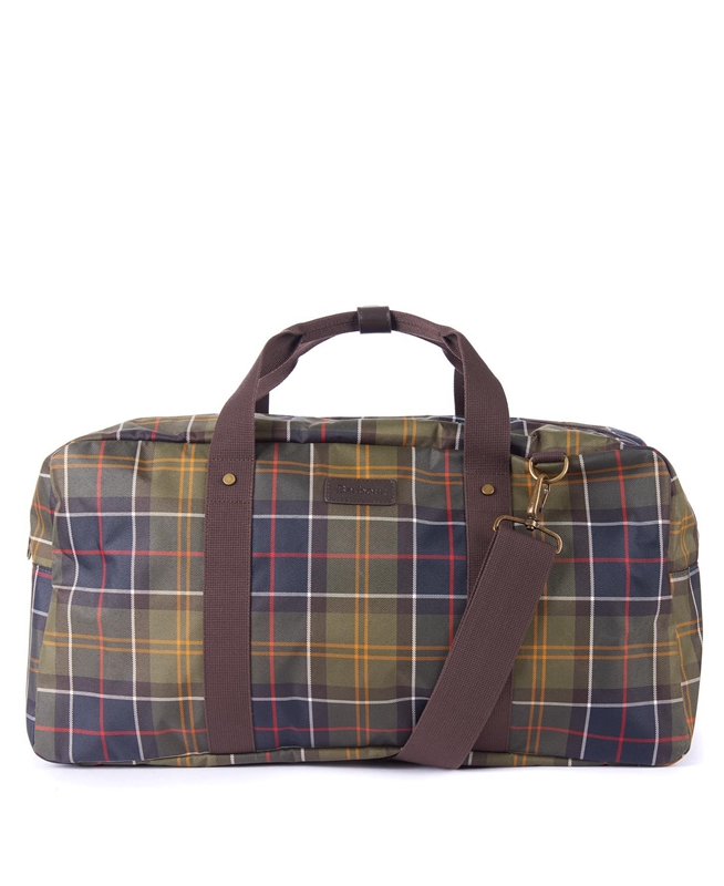 Men\'s Barbour Torridon Tartan Holdall Bags Multicolor | NDBHVI-405