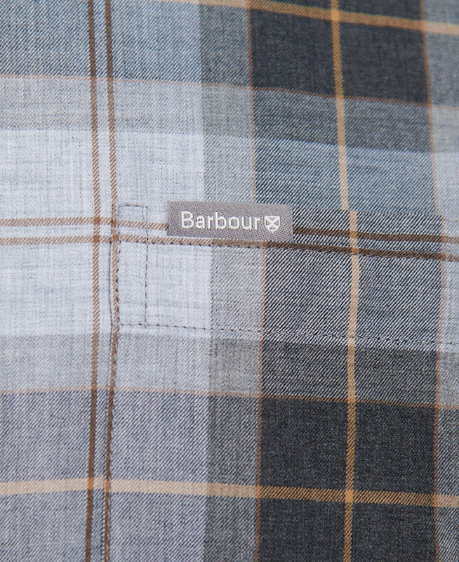 Men's Barbour Wetheram Tailored Shirts Grey | HCGWYU-915