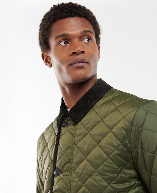 Men's Barbour Winter Liddesdale Quilted Jackets Olive | CLGAKB-913