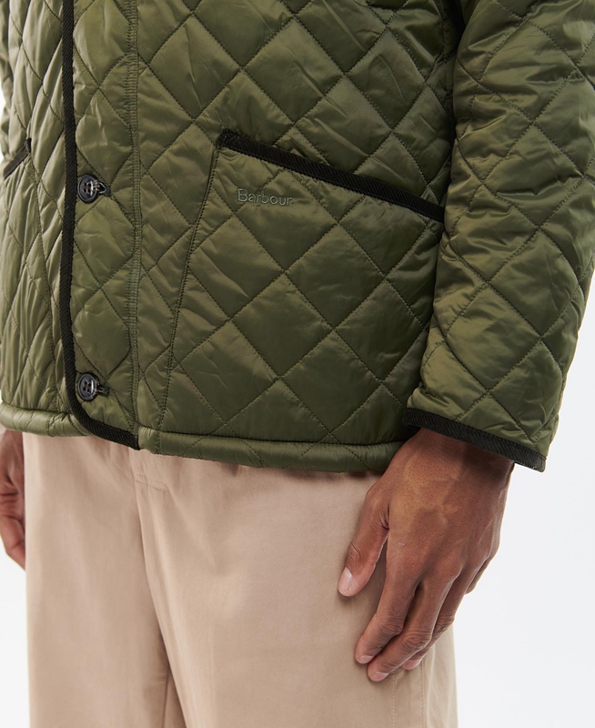 Men's Barbour Winter Liddesdale Quilted Jackets Olive | CLGAKB-913