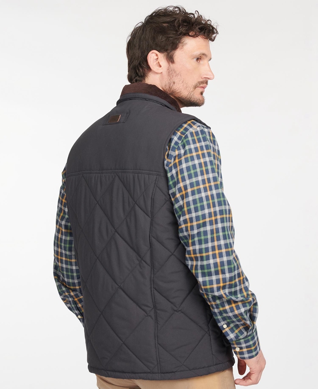 Men's Barbour Winterdale Vest Navy | VEOKRY-047