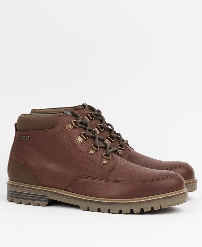 Men's Barbour fenton Boots Brown | HSNKET-307