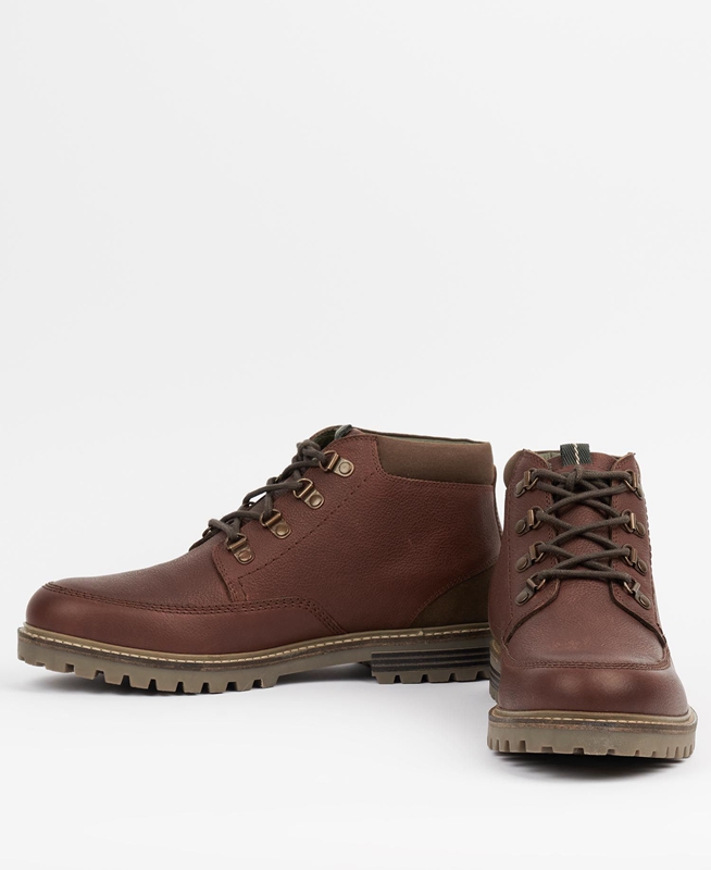 Men's Barbour fenton Boots Brown | HSNKET-307