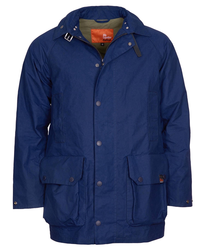 Men's Barbour x Ally Capellino Back Casual Jackets Navy | ALXVKW-678