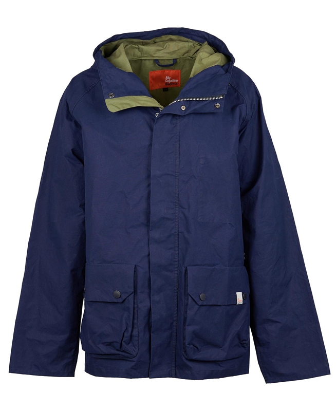 Men's Barbour x Ally Capellino Ernest Casual Jackets Navy | FARLJV-781