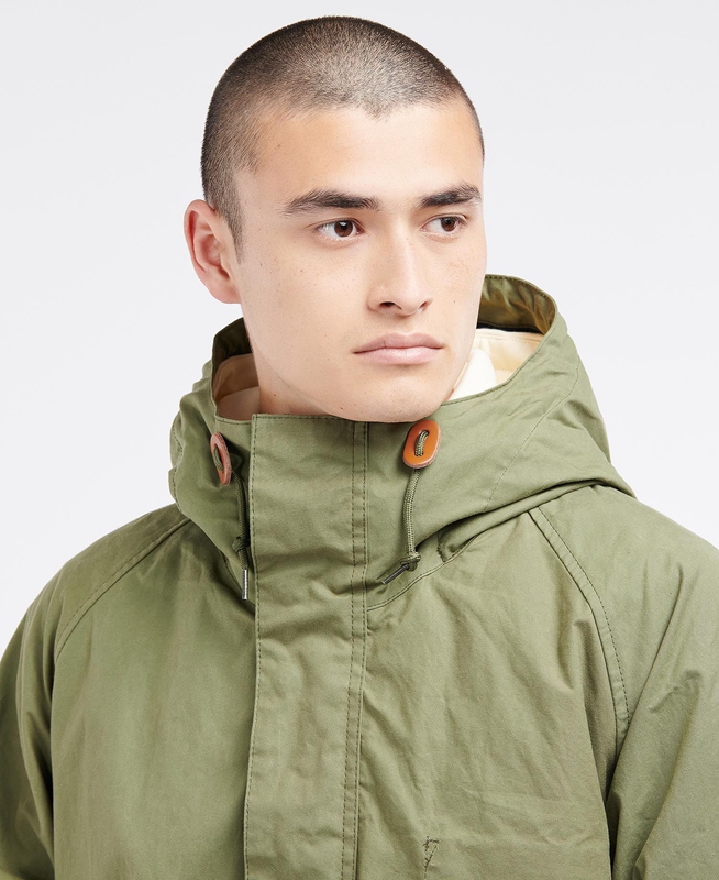 Men's Barbour x Ally Capellino Ernest Casual Jackets Olive | XUVTCF-963