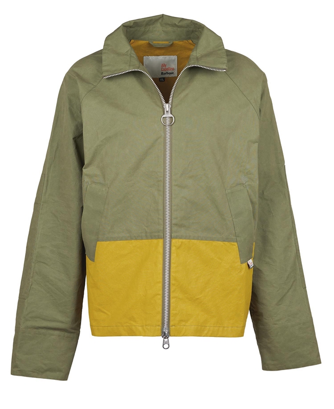 Men's Barbour x Ally Capellino Hand Casual Jackets Olive | FQJCMK-097