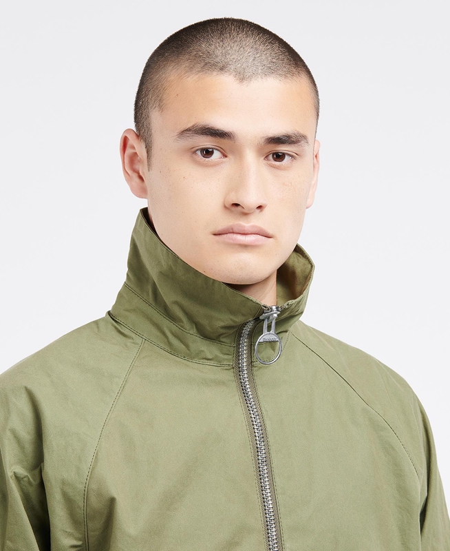 Men's Barbour x Ally Capellino Hand Casual Jackets Olive | FQJCMK-097