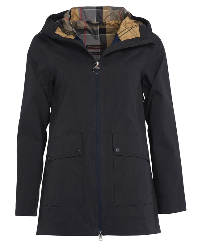 Women's Barbour Armeria Waterproof Jackets Navy | BYAQJK-725