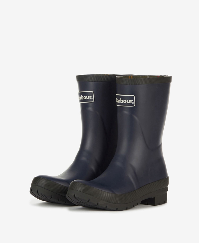 Women's Barbour Banbury Wellington Boots Navy | FNGRQH-935