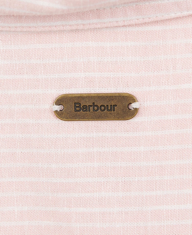 Women's Barbour Beachfront Shirts Pink | TDVFLM-054