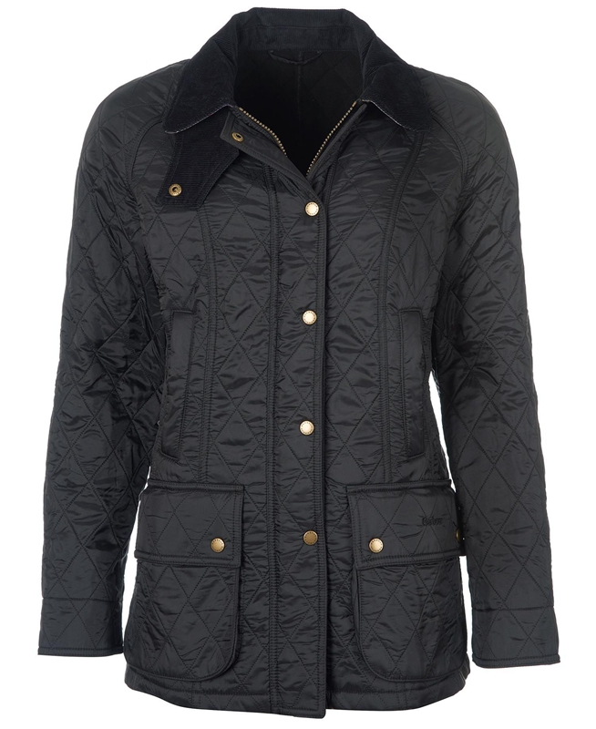 Women's Barbour Beadnell Polarquilt Quilted Jackets Black | ARKILJ-493