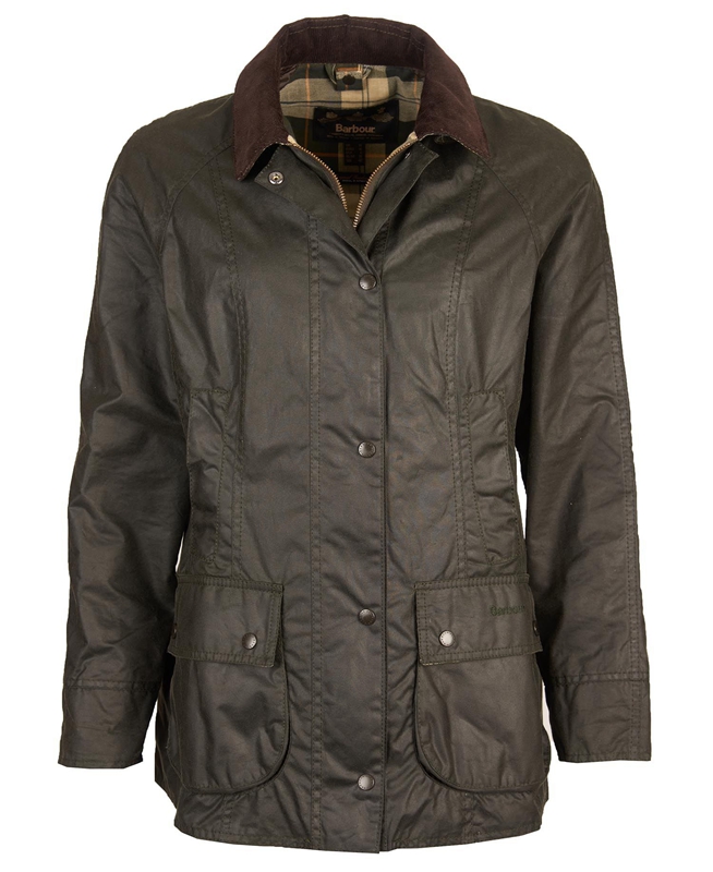 Women's Barbour Beadnell® Waxed Jackets Black | EQUVMC-752