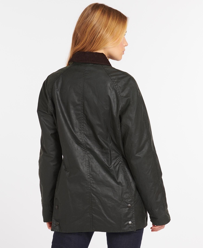 Women's Barbour Beadnell® Waxed Jackets Black | EQUVMC-752