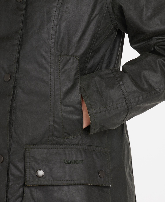 Women's Barbour Beadnell® Waxed Jackets Black | EQUVMC-752