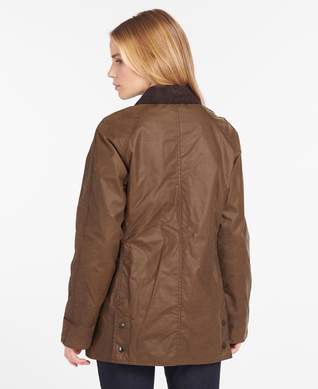 Women's Barbour Beadnell® Waxed Jackets Brown | FHQDXP-153