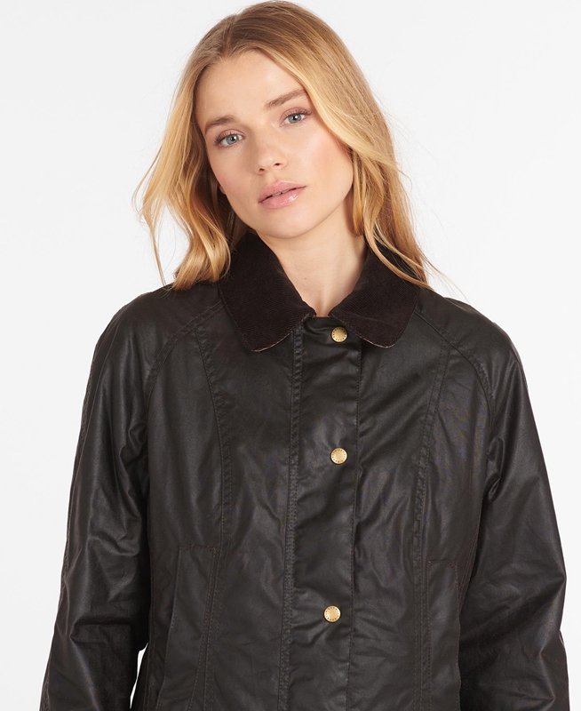 Women's Barbour Beadnell® Waxed Jackets Brown | VAECMH-314